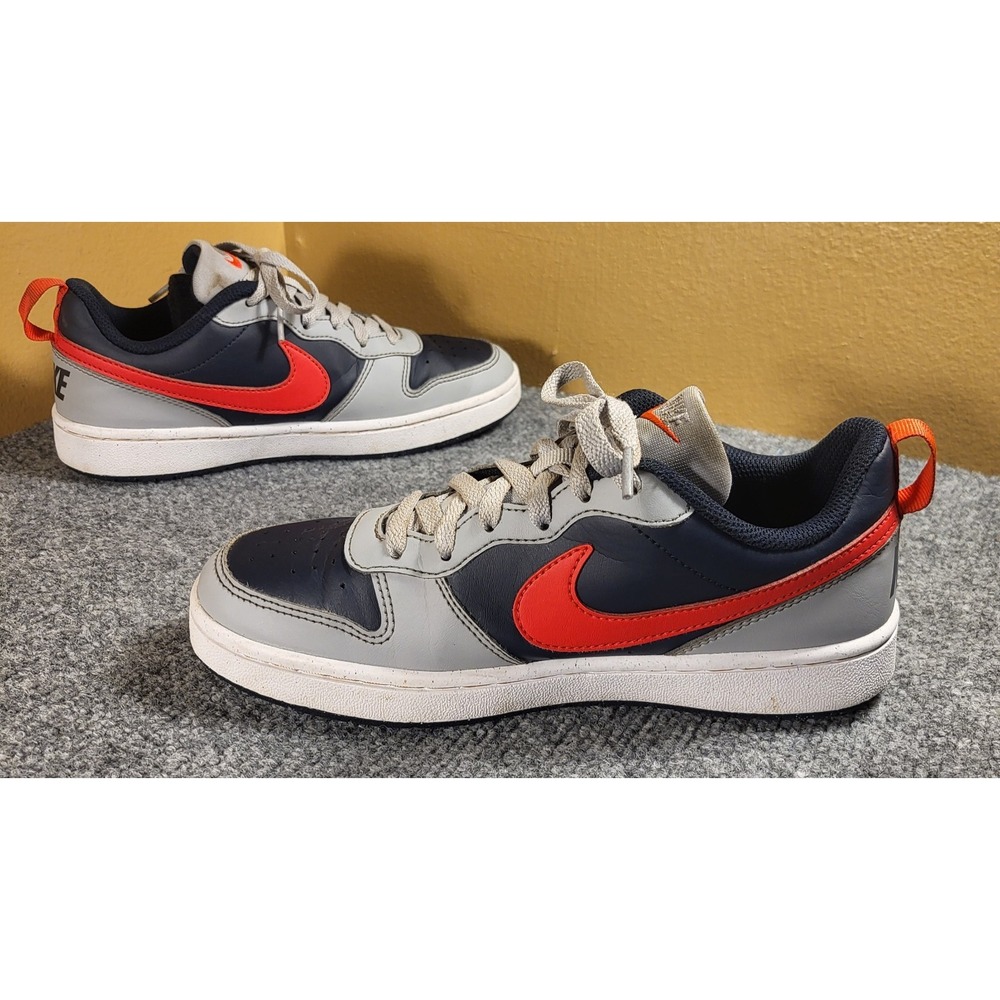 Nike Court Borough Low Recraft Light Smoke Bright Crimson (DV5456-003) Sz 5.5Y - Picture 2 of 7